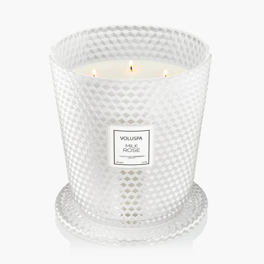 Milk Rose - 5 Wick Hearth Candle