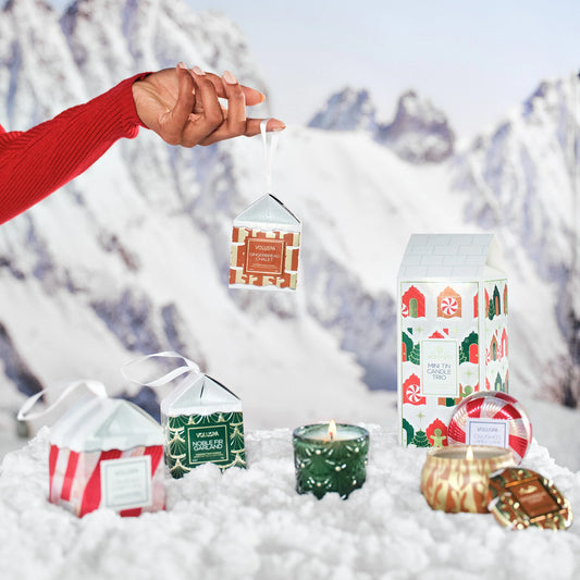 Gingerbread Chalet - Ornament Pedestal Candle