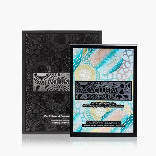 California Summers - Car Diffuser Starter Kit + Refills Bundle