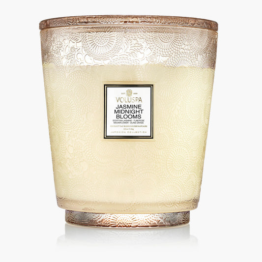 Jasmine Midnight Blooms - 5 Wick Hearth Candle