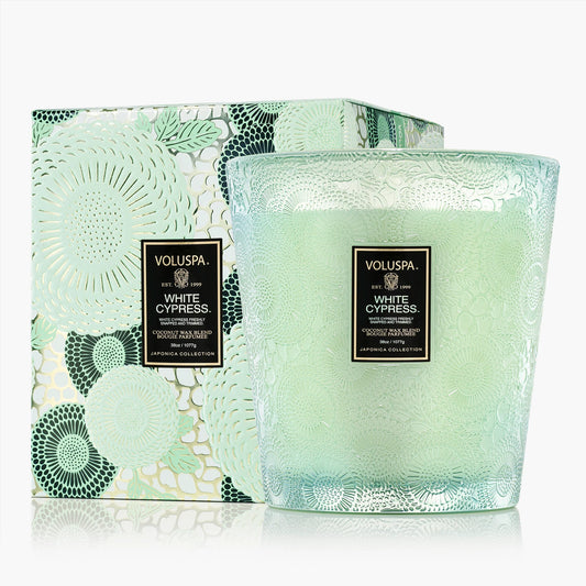 White Cypress - 3 Wick Hearth Candle