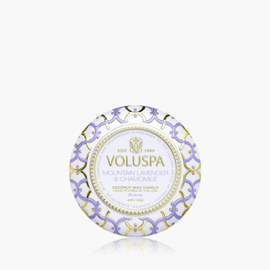 Mountain Lavender & Chamomile - Mini Tin Candle