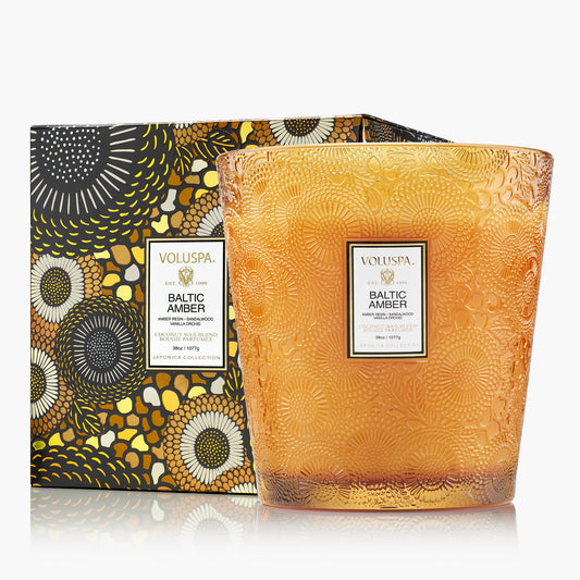 Baltic Amber - 3 Wick Hearth Candle