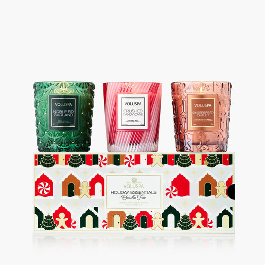 Holiday Essentials Alpine Candle Trio - Assorted Gift Set